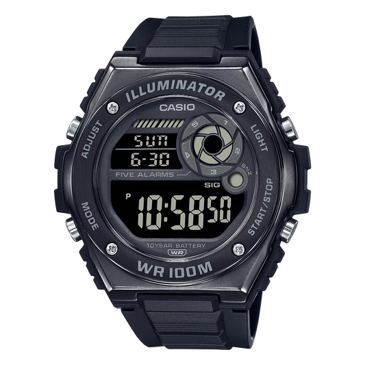 CASIO DIGITAL MENS WATCH MWD-100HB-1BVDF