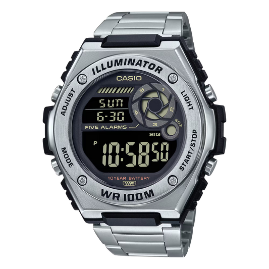 CASIO DIGITAL MENS WATCH MWD-100HD-1BVDF