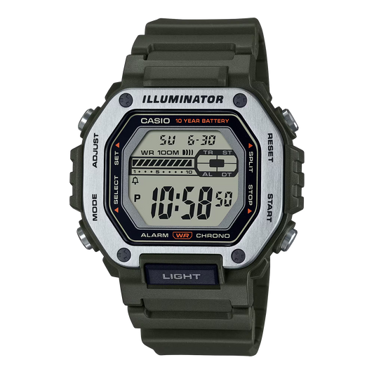 CASIO DIGITAL MENS WATCH MWD-110H-3AVDF
