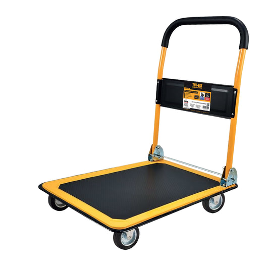  TFXPLTHD1300PB-TUFFIX 10" SOLID WHEEL HEAVY DUTY PLATFORM TROLLEY (CAPACITY-300KGS)