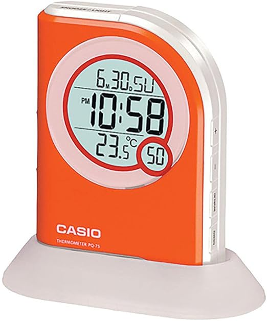 Casio Multi-Function Digital Thermometer Table Clock PQ-75-4DF