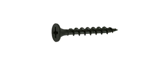 DRY WALL SCREWS COARSE THREAD BLACK PHOSPHATE- MADE IN TAIWAN #6x1 (3.5x25mm) (900pcs)