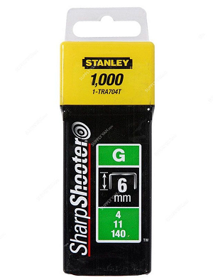 STANLEY 6MM TYPE G HEAVY DUTY STAPLES (PACK OF 1000PCS)