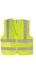 SV029-M SAFETY JACKET GREEN WITH 4 REFLECTOR TAPES - M