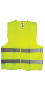 SV026-M SAFETY JACKET GREEN WITH 2 REFLECTOR TAPES - XXL