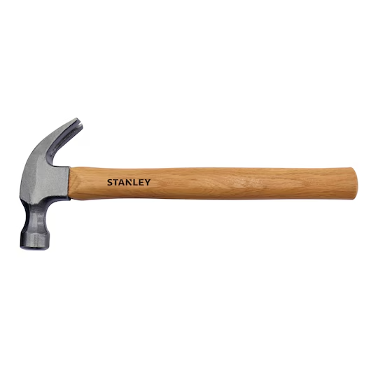 STANLEY 16 OZ. WOOD HANDLE NAIL HEXAGONAL HAMMER