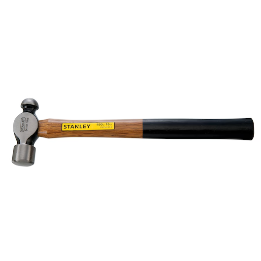 STANLEY 16 OZ 500 GRS WOOD HANDLE BALL PEIN HAMMER