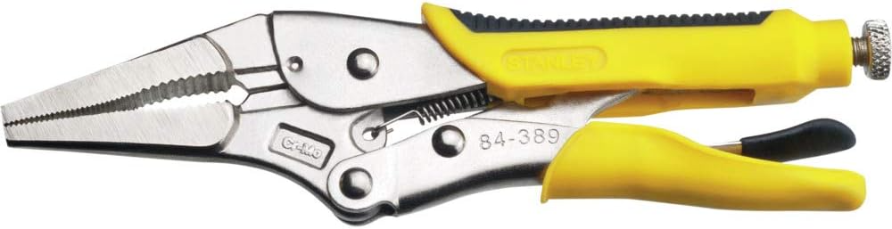 STANLEY LONG NOSE PRO LOCKING PLIE 9 - ½ IN LENGTH - 240MM