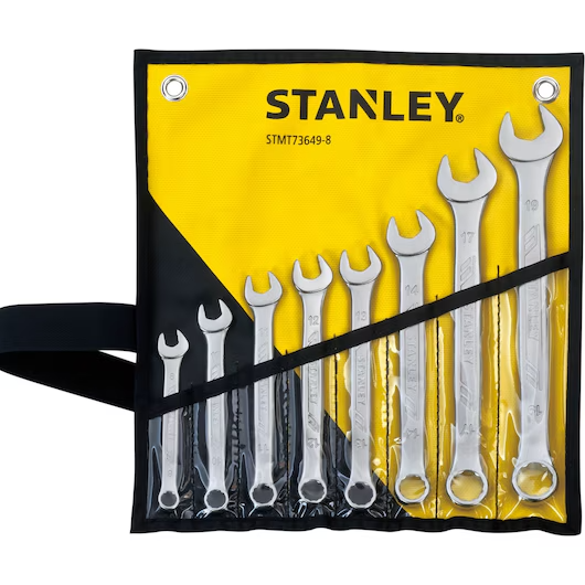 STANLEY (8 PCS) COMBINATION WRENCH SET POUCH 8;10;11;12;13;14;17;19mm