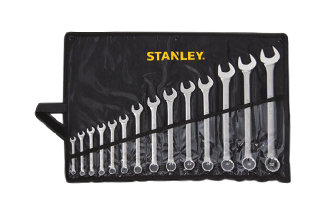 STANLEY 14PC CWB B and Y POUCH SET-METRIC 8, 9, 10, 12, 13, 14, 17, 19, 21, 22, 24, 27, 30, 32mm