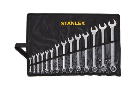 STANLEY 14PC CWB B and Y POUCH SET-METRIC 8, 9, 10, 12, 13, 14, 17, 19, 21, 22, 24, 27, 30, 32mm