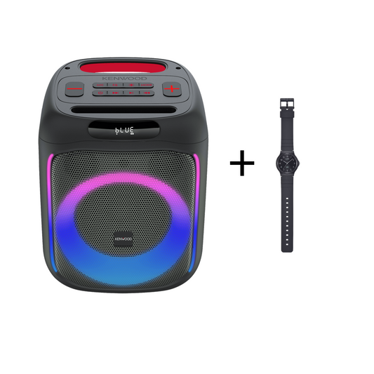 KENWOOD PARTY SPEAKER WITH BLUETOOTH AS-P200BT + Free Watch