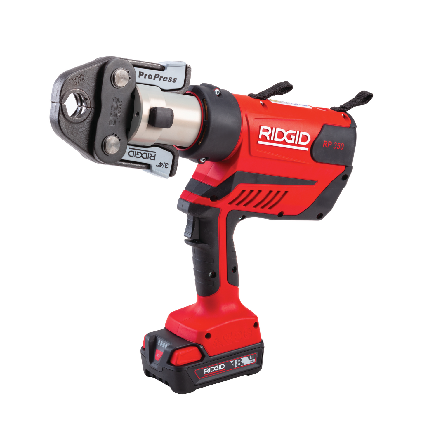 RIDGID RP 350 Battery Kit W/ MegaPress Jaws 1/2” (12.7 mm)  – 1” (25.4 mm)