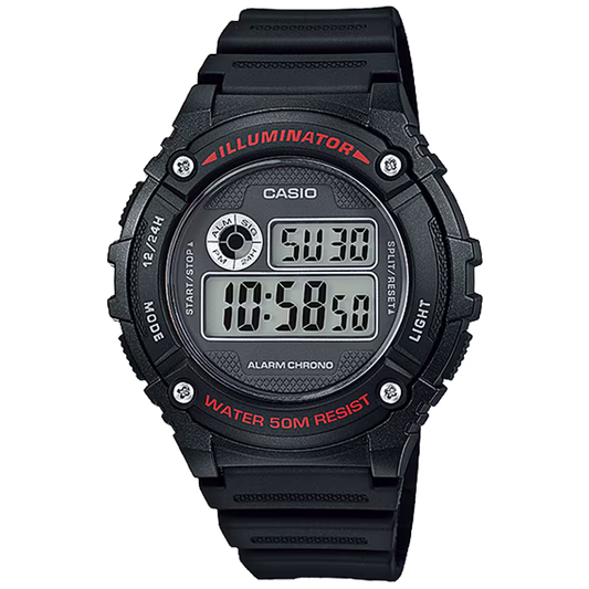 CASIO DIGITAL MENS WATCH W-216H-1AVDF