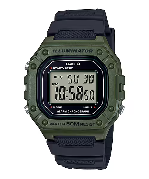 CASIO DIGITAL MENS WATCH W-218H-3AVDF