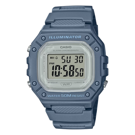 CASIO DIGITAL UNISEX WATCH W-218HC-2AVDF