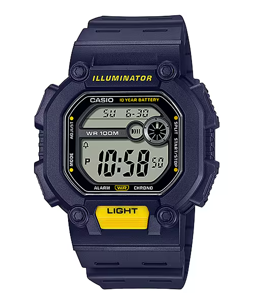 CASIO DIGITAL MENS WATCH W-737H-2AVDF