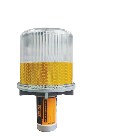 TFXWL1325-B-YELLOW LED SOLAR WARNING LIGHT CONE TYPE