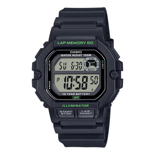 CASIO STANDARD DIGITAL MENS WATCH WS-1400H-1AVDF