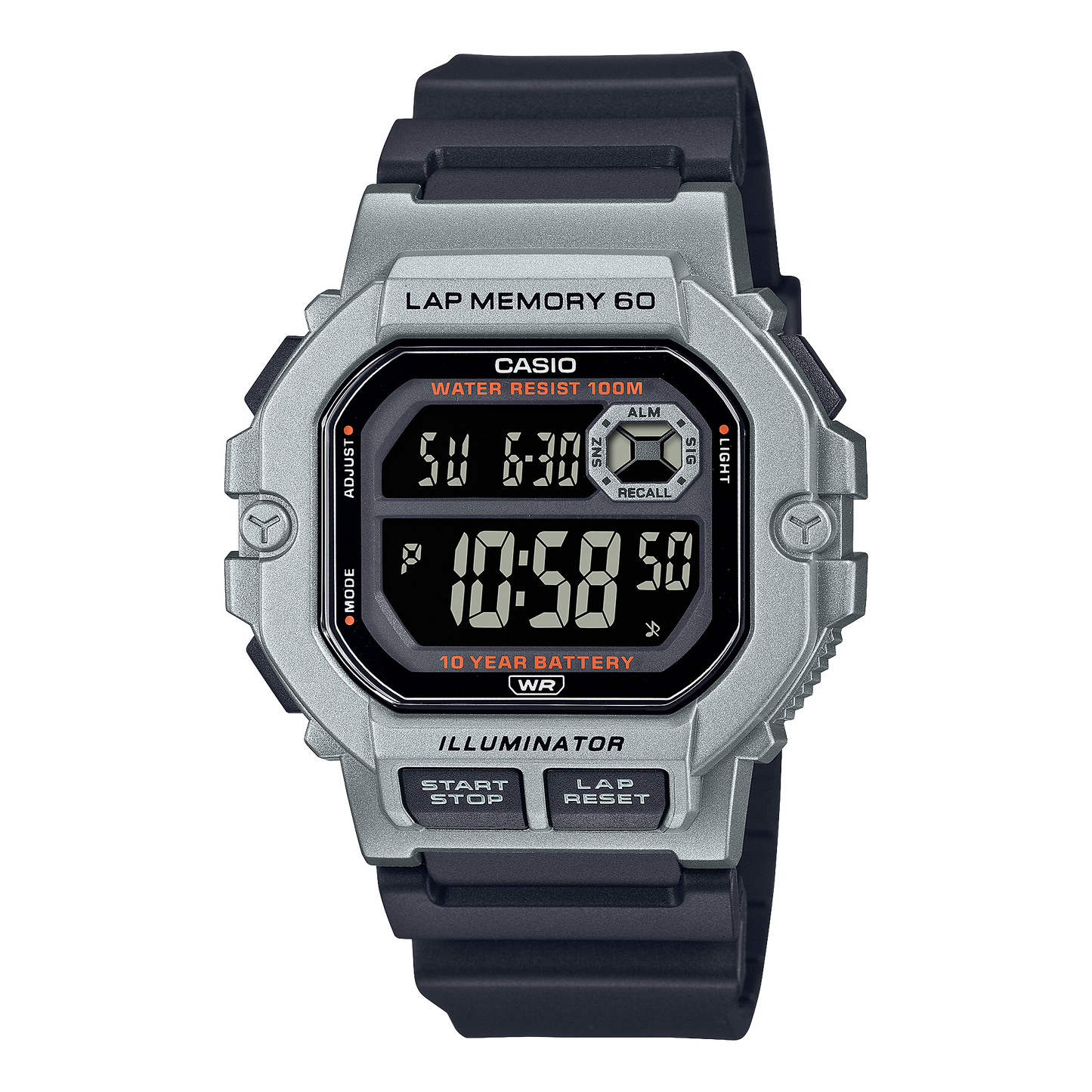 CASIO DIGITAL MENS WATCH WS-1400H-1BVDF