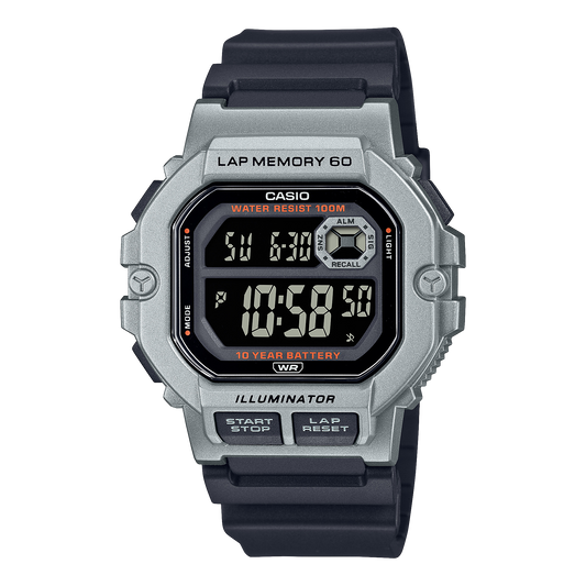 CASIO DIGITAL MENS WATCH WS-1400H-1BVDF