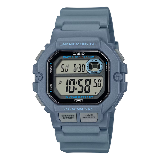 CASIO UNISEX DIGITAL WATCH WS-1400H-2AVDF