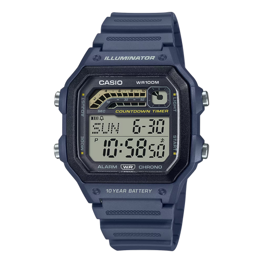 CASIO DIGITAL MENS WATCH WS-1600H-2AVDF