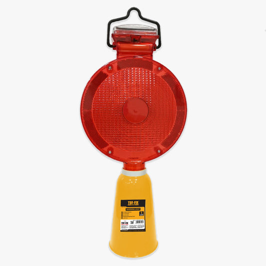 TUF-FIX TLS1359BR WARNING LIGHT – CONE TYPE, PS AMBER LENS, PP YELLOW BASE, RED