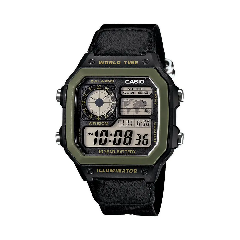 CASIO Digital Men Watch AE-1200WHB-1BVDF