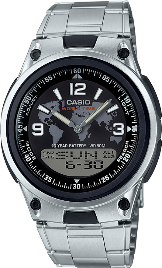 CASIO ANALOG-DIGITAL MENS WATCH AW-80D-1A2VDF