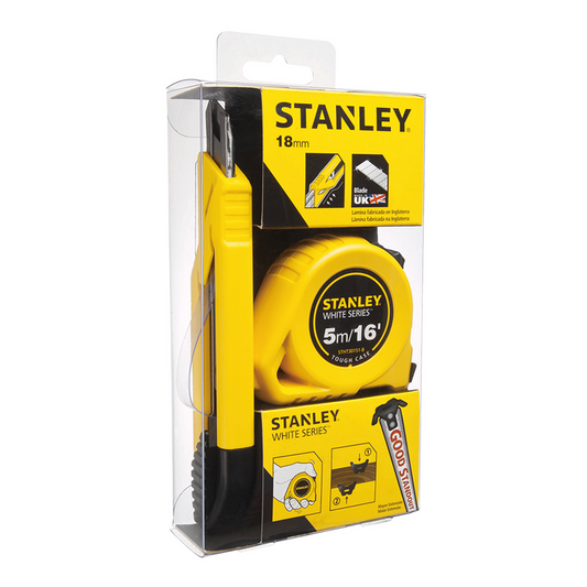 Stanley 5M Tough Case M.Tape  And 18mm Abs Knife