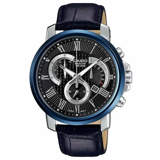 CASIO ANALOG MENS WATCH BEM-520BUL-1AVDF