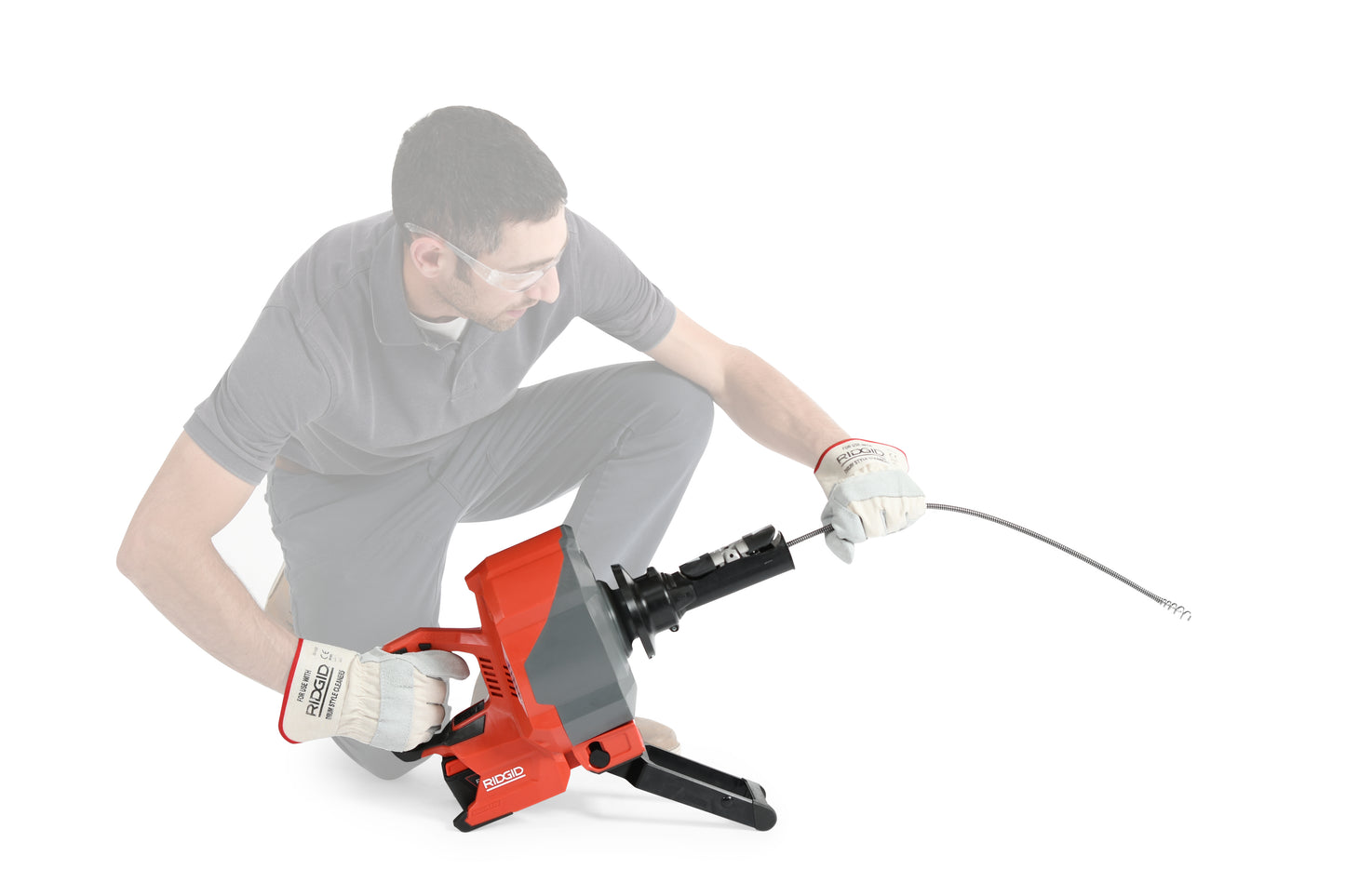 RIDGID K-46 Cordless SinkSnake™ with 5/16" x 25' IC Cable, 18V 2.5Ah Battery & Charger