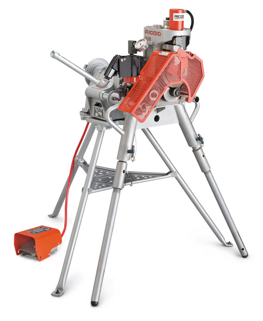 RIDGID 920 Roll Groover with 2" (50.8 mm) - 6" (152.4 mm) Sch. 40, 8" (203.2 mm) -12" (304.8 mm) Sch. 40 and 14" (355.6 mm) -16"  (406.4 mm) Std. Wall Roll Sets