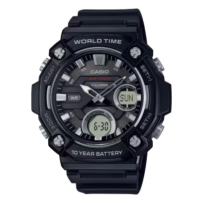 CASIO ANALOG-DIGITAL MENS WATCH AEQ-120W-1AVDF