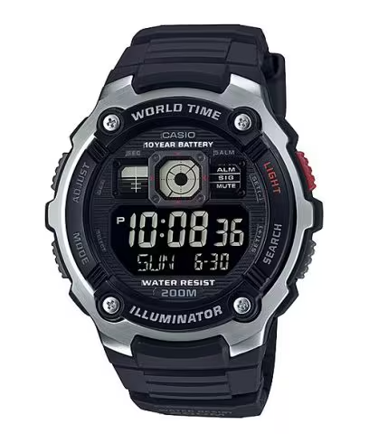 CASIO DIGITAL MENS WATCH AE-2000W-1BVDF