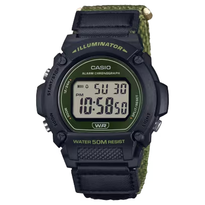 CASIO W-219HB-3AVDF DIGITAL MEN WATCH