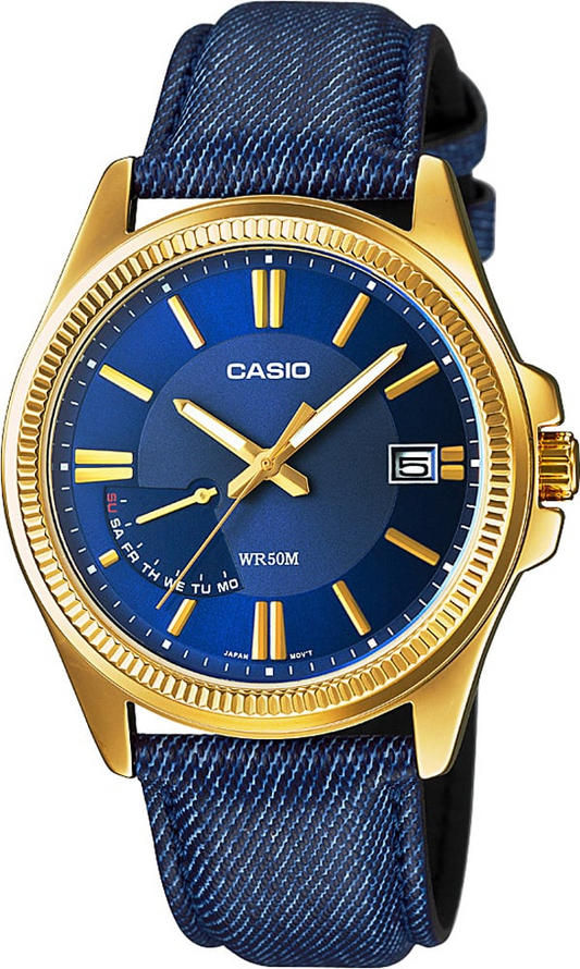 CASIO ANALOG MENS WATCH MTP-E115GBL-2AVDF
