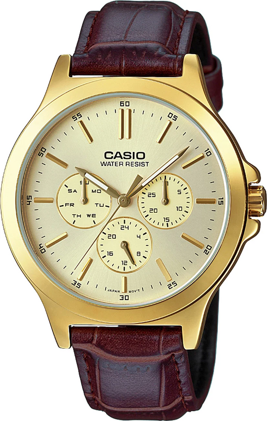 CASIO ANALOG MENS WATCH MTP-V300GL-9AUDF