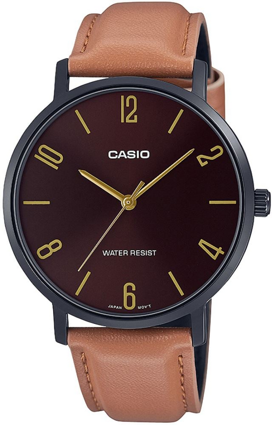 CASIO ANALOG MENS WATCH MTP-VT01BL-5BUDF