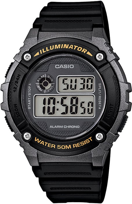 CASIO DIGITAL MEN WATCH W-216H-1BVDF