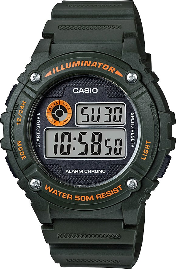 CASIO DIGITAL MEN WATCH W-216H-3BVDF