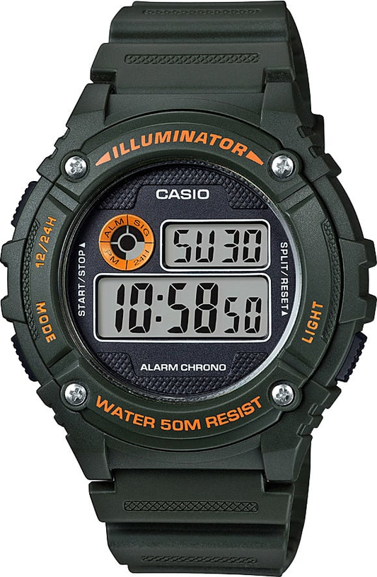 CASIO DIGITAL MEN WATCH W-216H-3BVDF